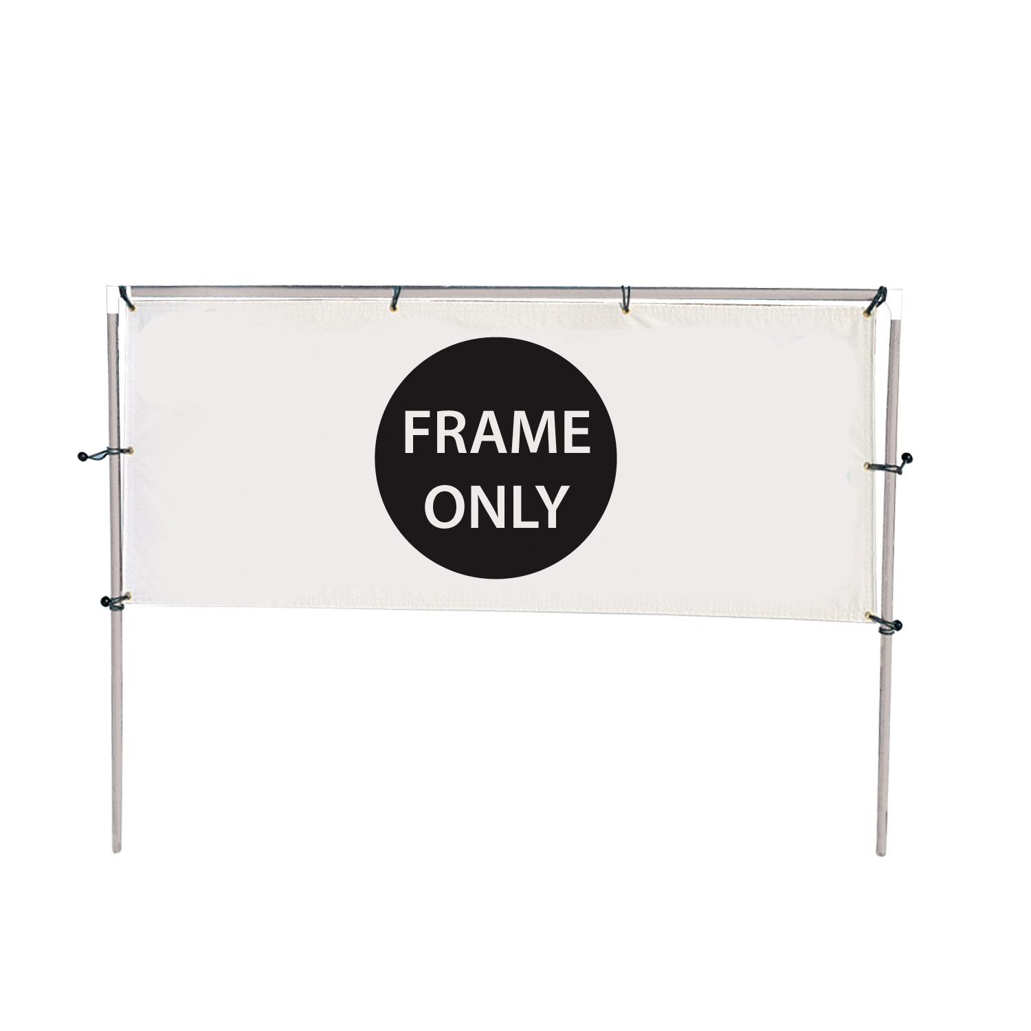 8'W x 5'H In-Ground Banner Hardware – Single Banner