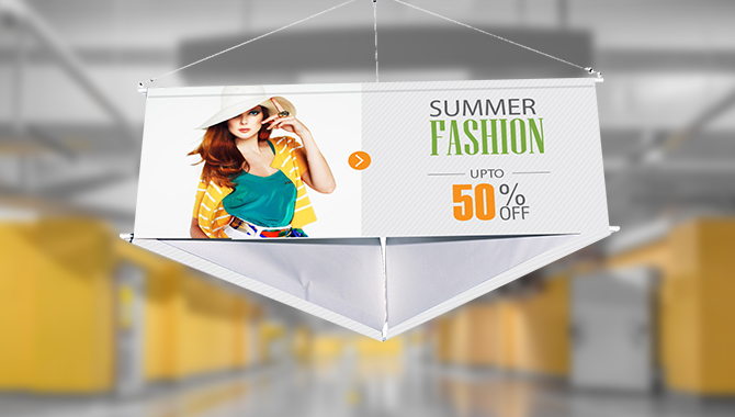 3-Sided Hanging Banner Kit 2