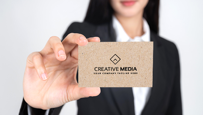 Brown Kraft Business Cards 18PT Uncoated 2