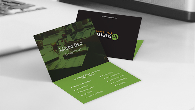 Fold Over Business Cards 2