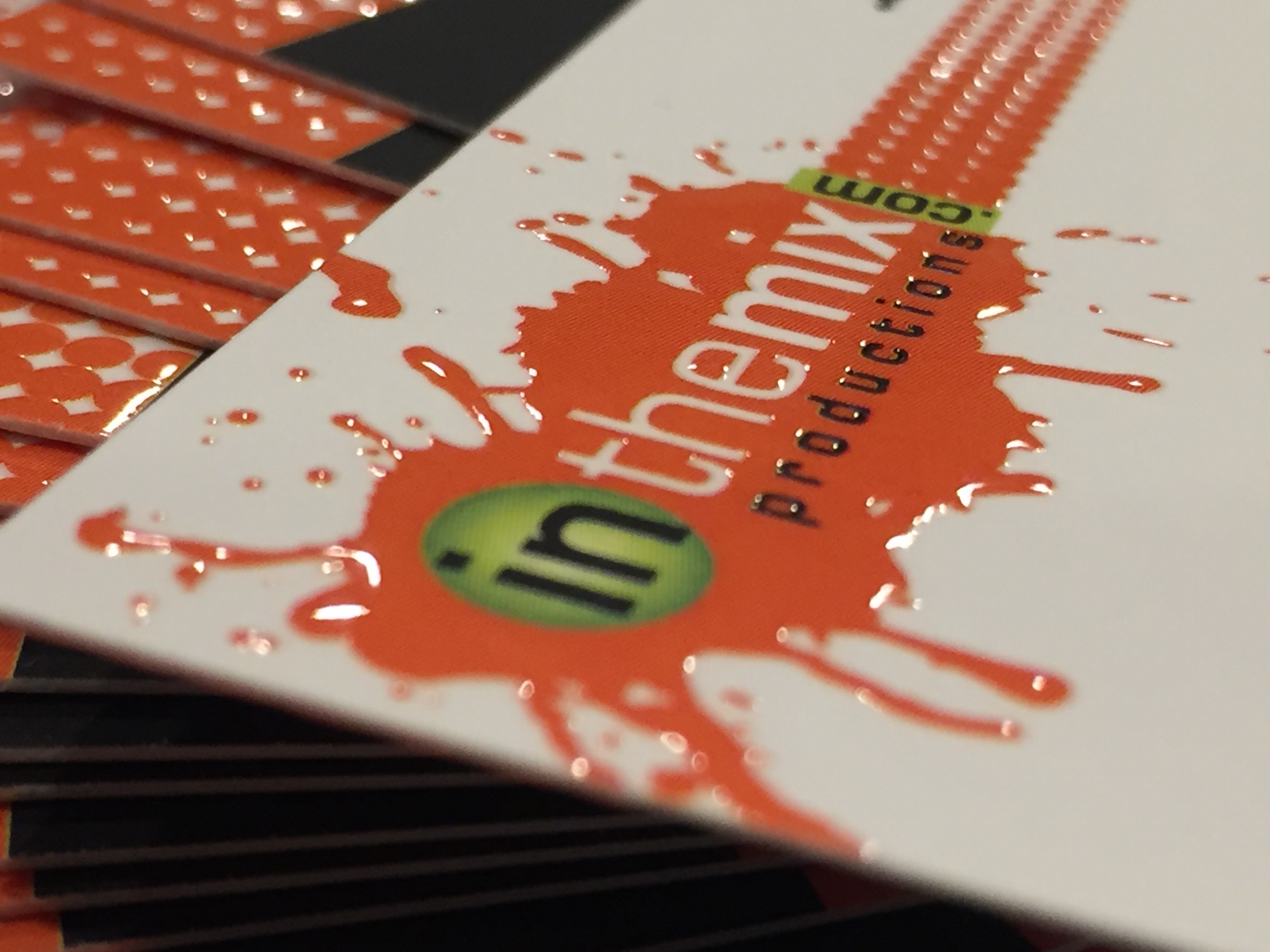 16PT Raised Spot UV Suede Business Cards 3