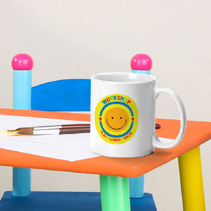 Custom Printed Mugs Full Color C-Handle 2