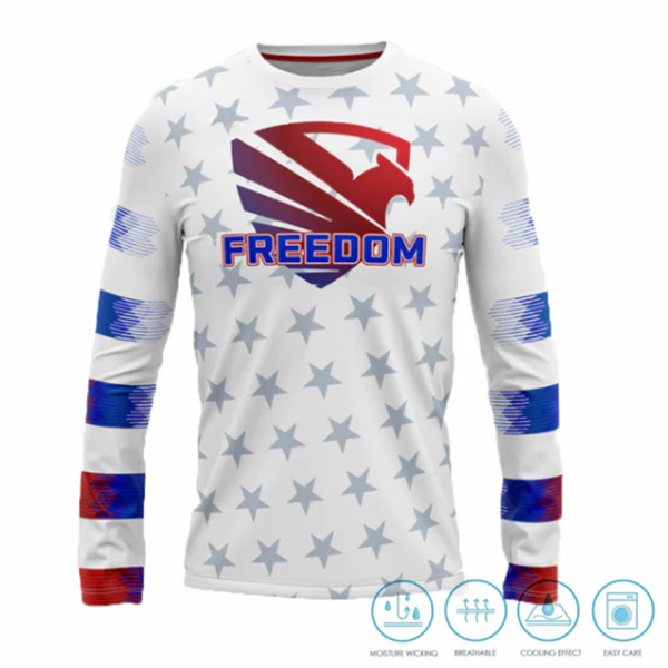 Long Sleeve - Silk Jersey Crew Neck (Full Dye Sublimation) 1