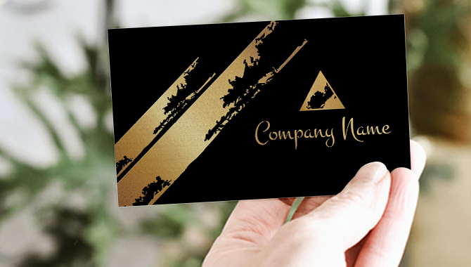 Custom Die Cut Metallic Ink Cards