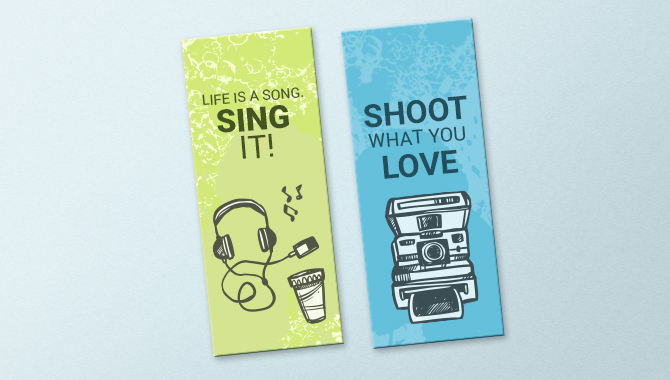 2x6 Bookmark Printing