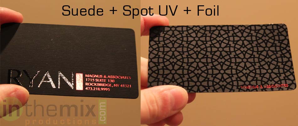 Suede business Cards 22X 3