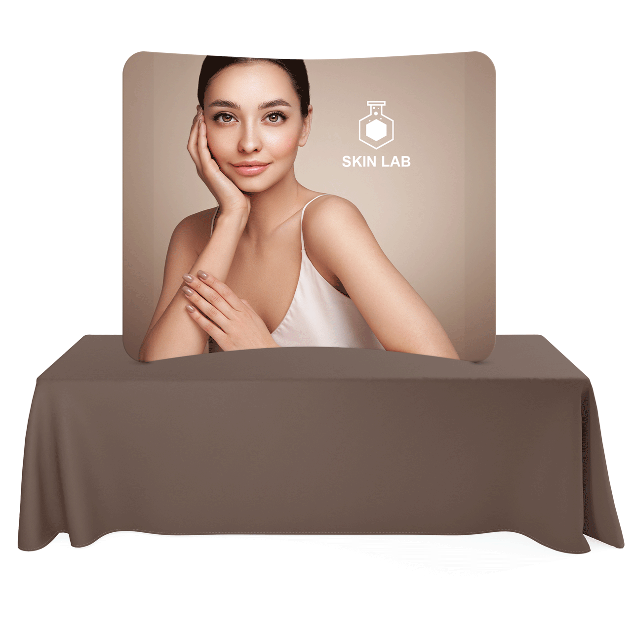 6’ Table Top Tension Curved Display 1